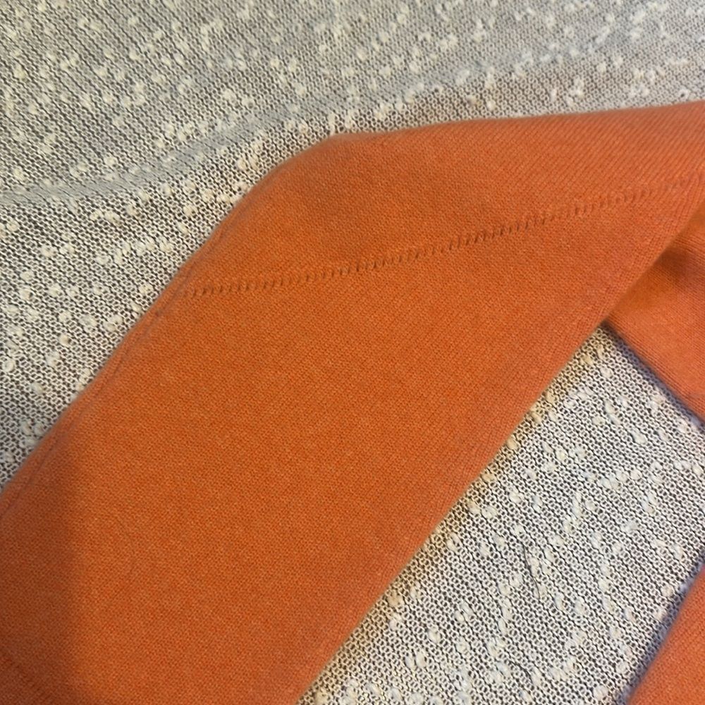 DON RAKOW Cashmere Sweater LARGE Peach - Picture 4 of 10